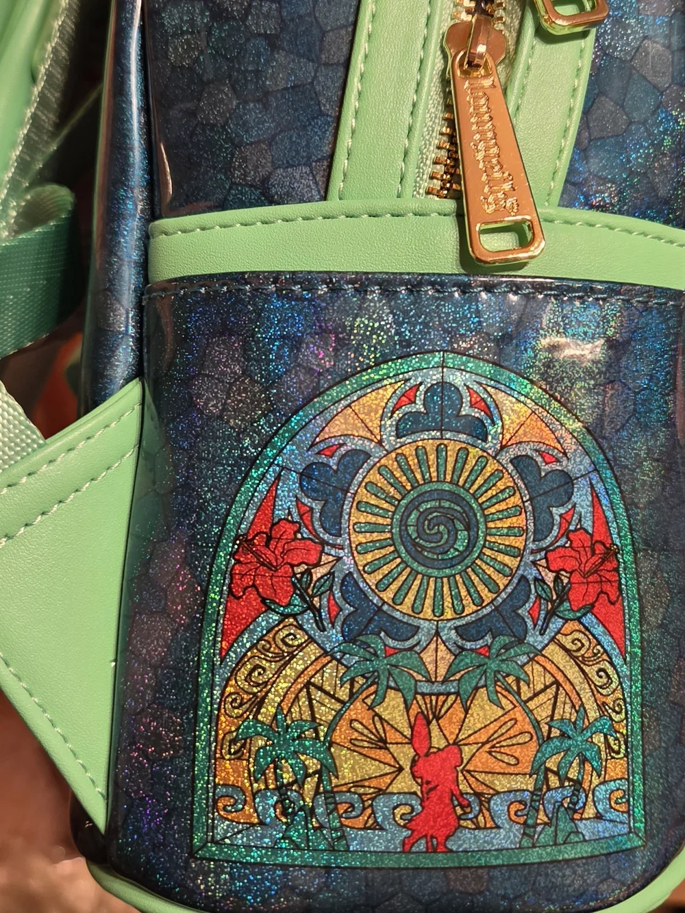 Loungefly Disney Princess Stained Glass Collection Moana Mini Backpack